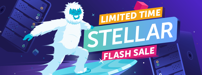 thumbnail Shared Hosting Stellar Flash Sale Promo Card