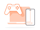 Overlapping console, controller and phone