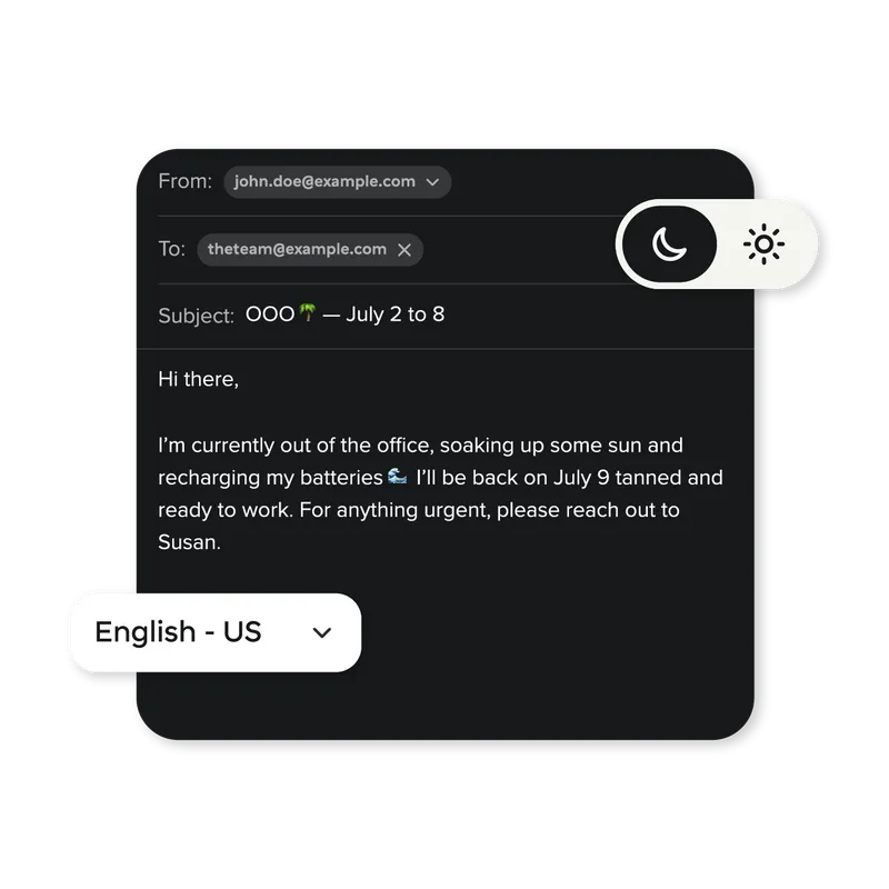 Email on your terms
