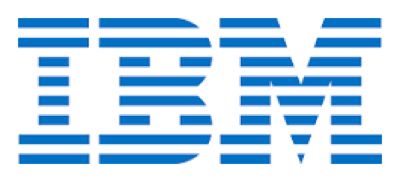 An example of the blue IBM logo