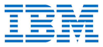 An example of the blue IBM logo