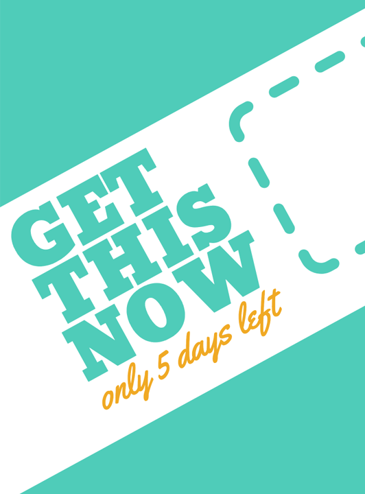 White stripe on green background with green and orange text in it