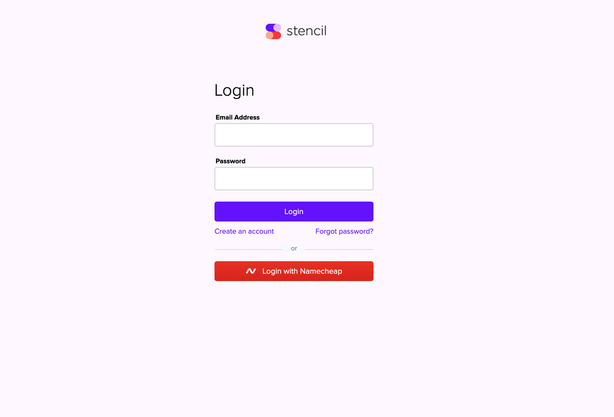 Login form